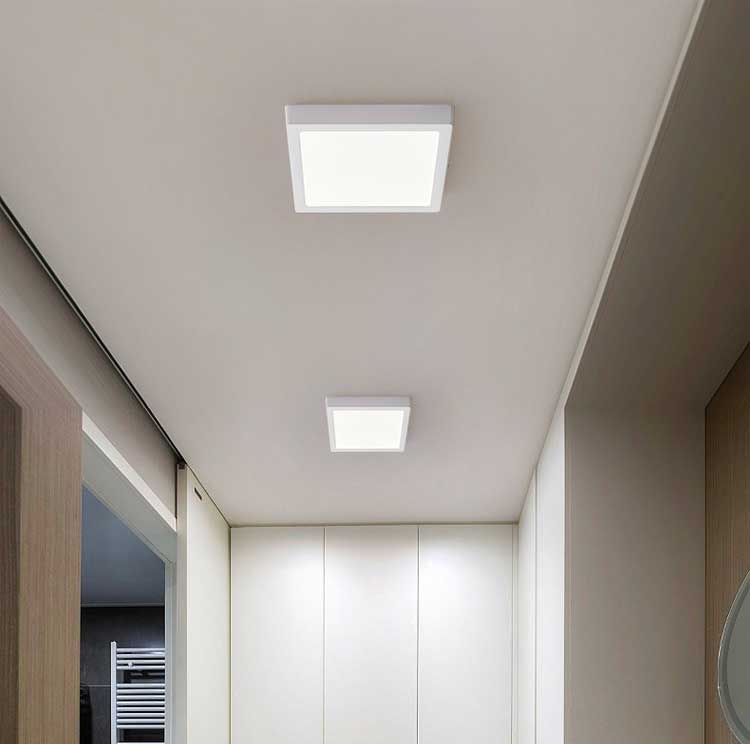 Square LED Surface Mounted Light, Driver IC included, 6W, ElectroAZ