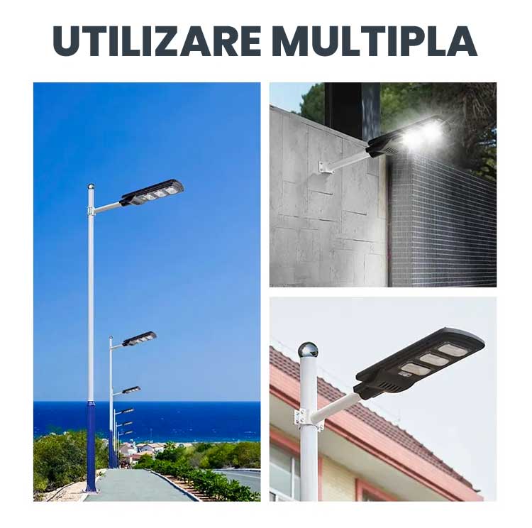 Solar LED Street Light, Complete Mounting Kit, 300W power, ElectroAZ