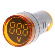 Digital Voltmeter Indicator, 250V/AC, 20-500V, IP65 Protection, Orange