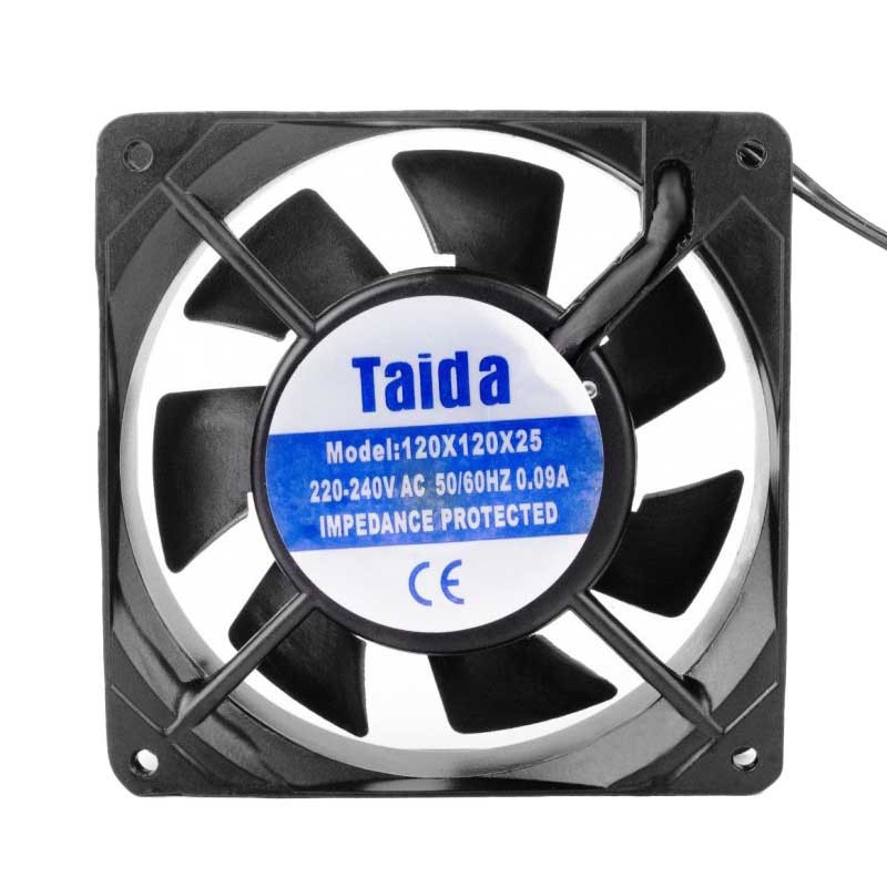 Metal Fan 220V, 120x120x25 mm, 19.8W