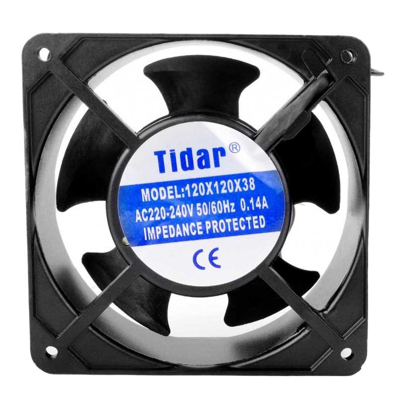 Professional Metal Fan, 120x120x38 mm, 220V, Abs, 20W