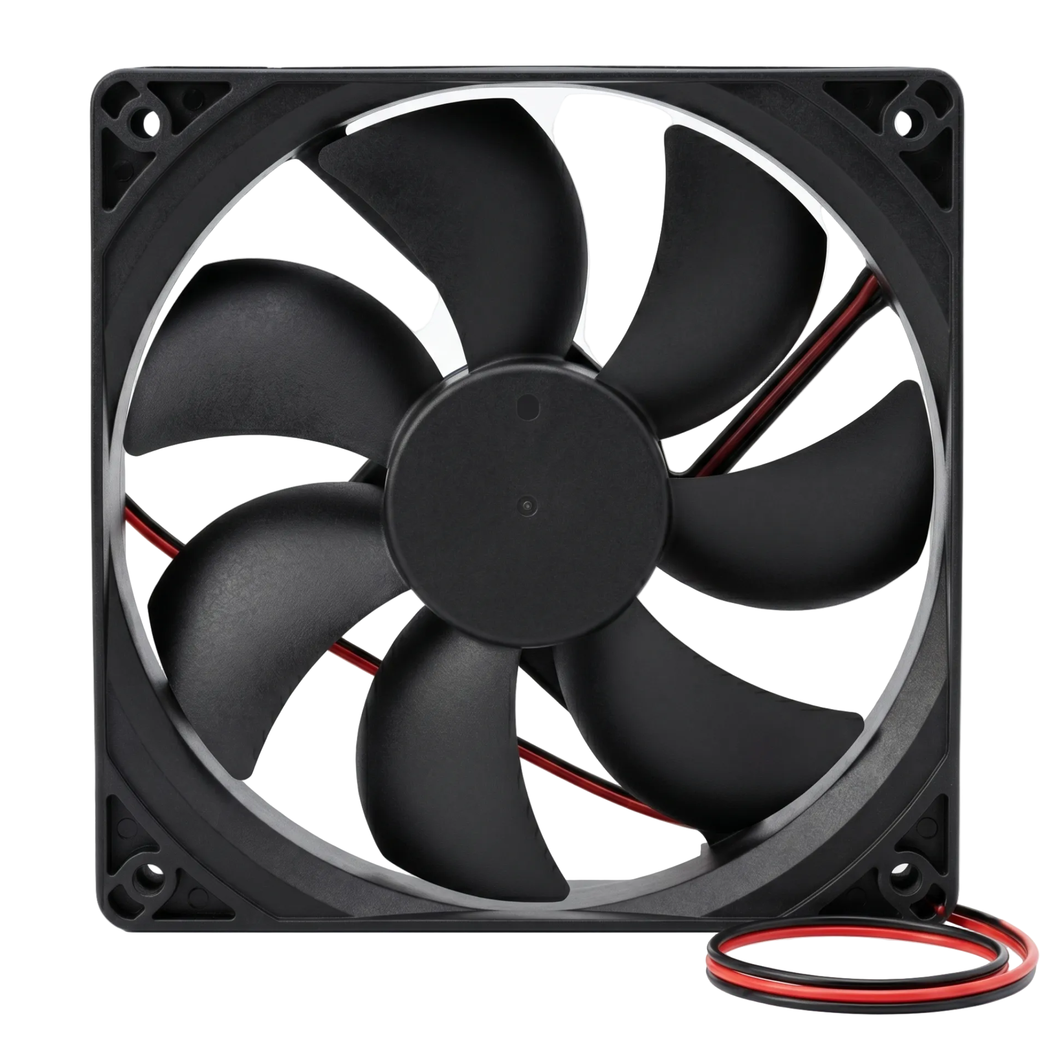 DC 24V Cooler Fan, 120x120x25 mm, 8.4W, ABS
