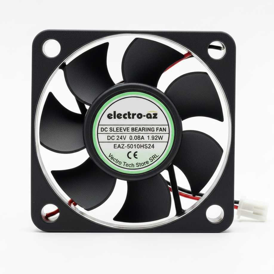 DC 24V Cooler Fan, 50x50x15 mm, 1.92W, ABS