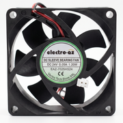 DC 24V Fan, Cooler Type, 70x70x25 mm, 1.2W, ABS