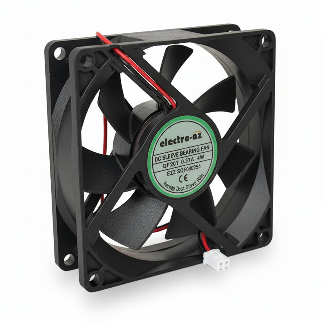 DC 24V Cooler Fan, 80x80x25 mm, 4W, ABS