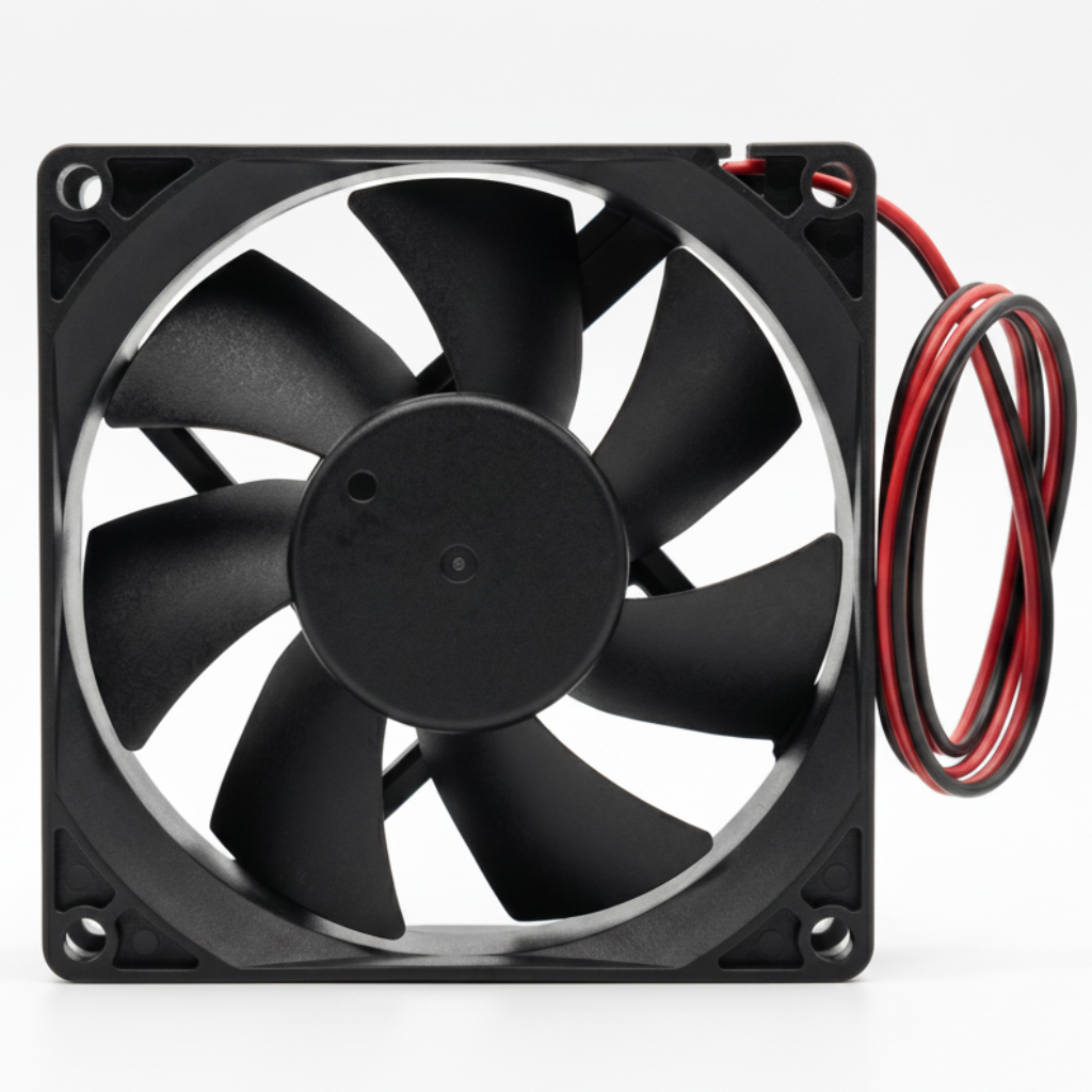 DC 24V Cooler Fan, 80x80x25 mm, 4W, ABS