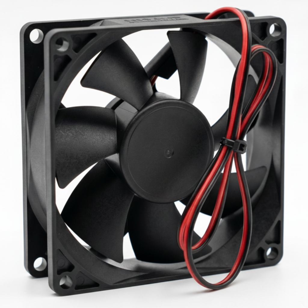 DC 24V Cooler Fan, 80x80x25 mm, 4W, ABS