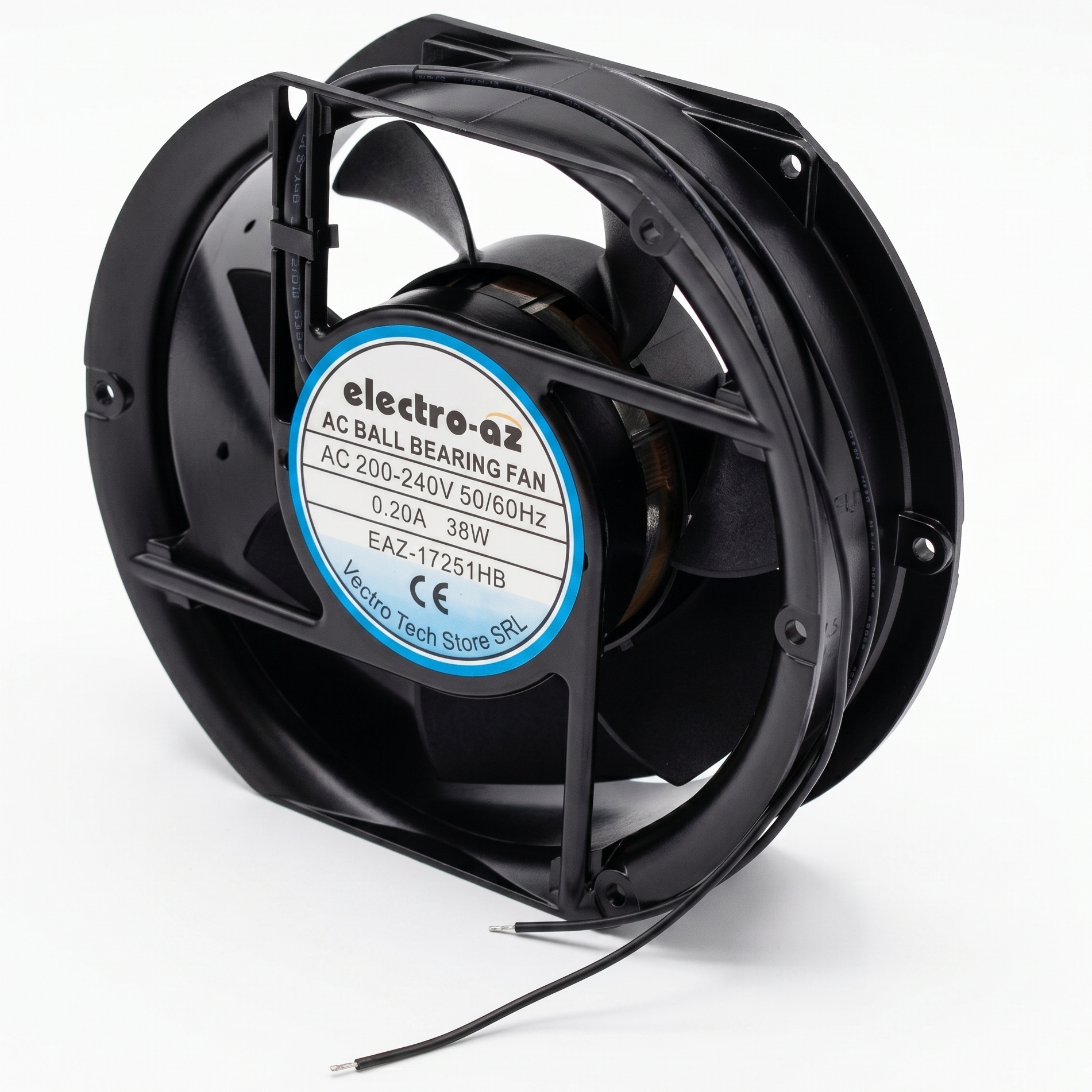Metal Fan with Bearings, 120x120x38 mm, AC 220V, 38W