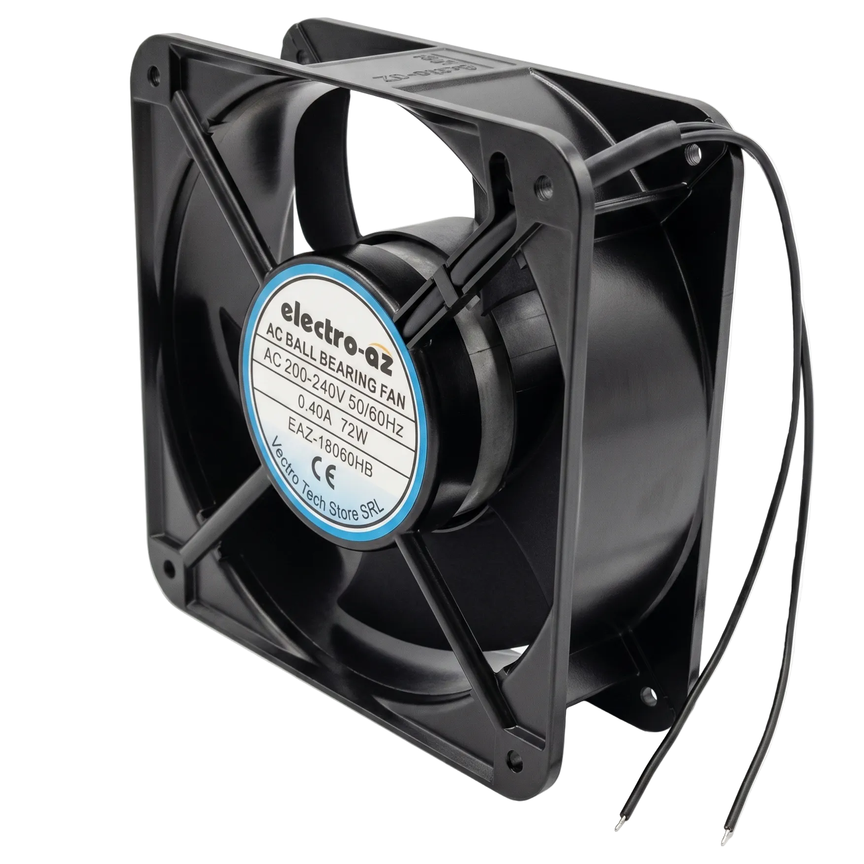 Metal Fan with Bearings, 180x180x60 mm, AC 220V, 72W