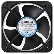 Metal Fan with Bearings, 200x200x60 mm, AC 220V, 72W
