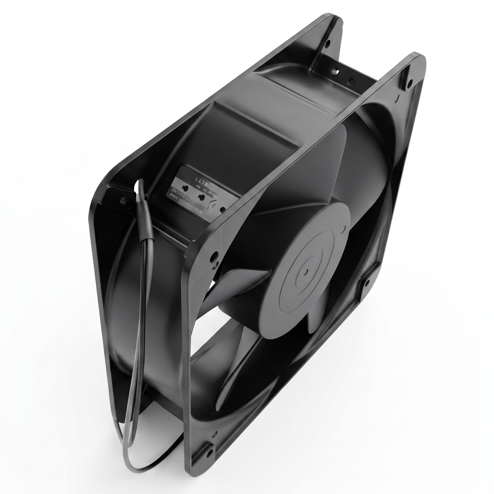 Metal Fan with Bearings, 200x200x60 mm, AC 220V, 72W