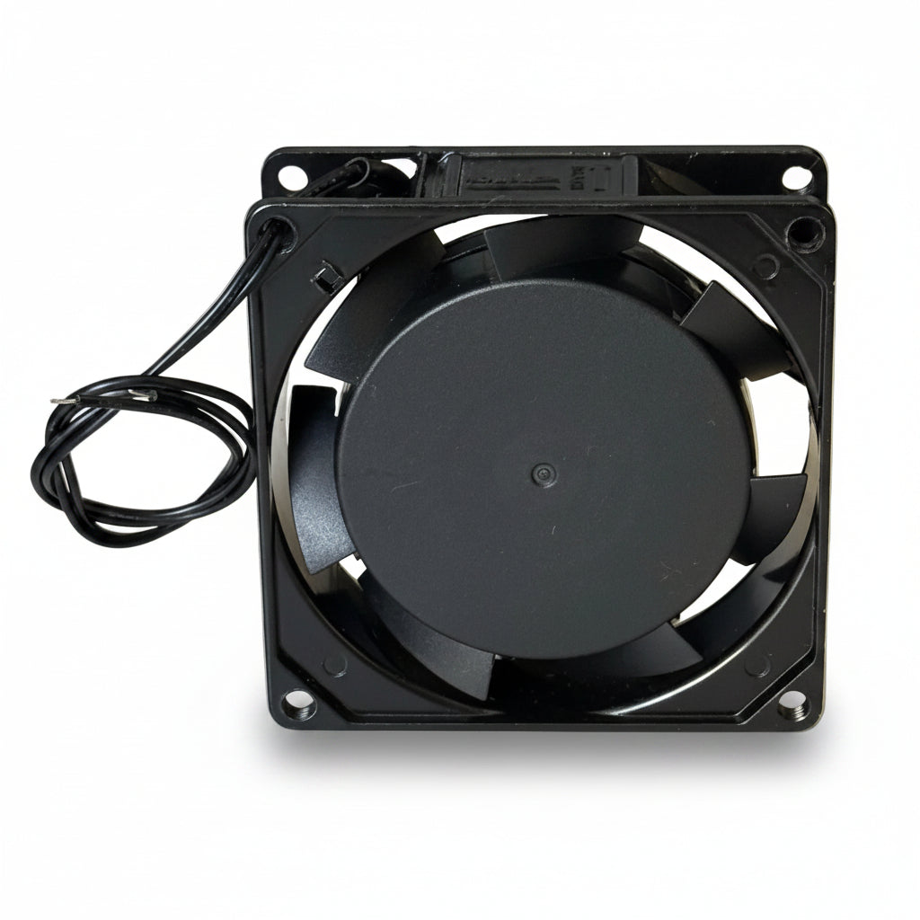 Metal Fan with Bearings, 80x80x25 mm, AC 220V, 17.6W