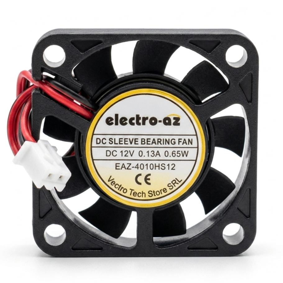 DC 12V Cooler Fan, 60x60x12 mm, 1.8W, ABS