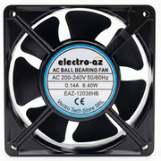 Metal Fan with Bearings, 120x120x38 mm, AC 220V, 8.4W