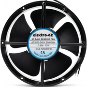 Metallic Fan with Bearings, 200x200x60 mm, AC 220V, 72W