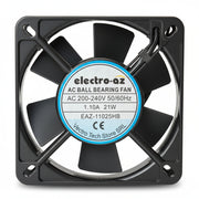 Metal Fan with Bearings, 110x110x25 mm, AC 220V, 21W