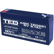 Lead-Acid Battery 6V-9.1Ah TED
