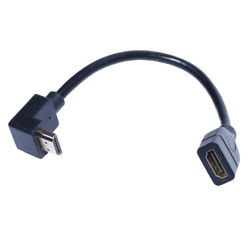 HDMI Male to 90˚ Female Adapter 15cm