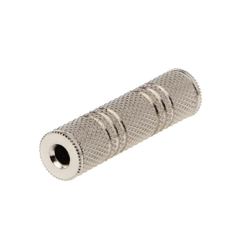 3.5mm Stereo Female to 3.5mm Female Jack Adapter, Metal