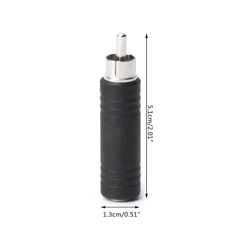 RCA Male to 6.3mm Jack Female Adapter