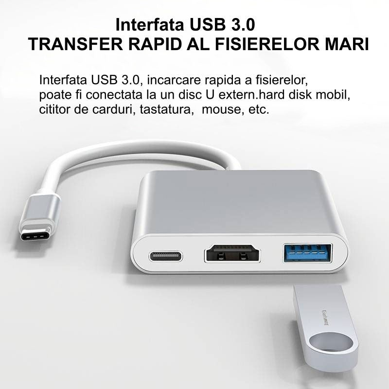 USB Type-C to HDMI 4K Video Adapter - USB 3.0 - USB Type-C