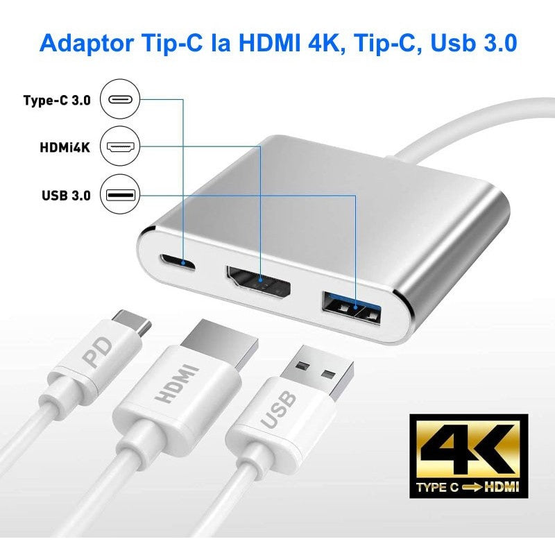 USB Type-C to HDMI 4K Video Adapter - USB 3.0 - USB Type-C