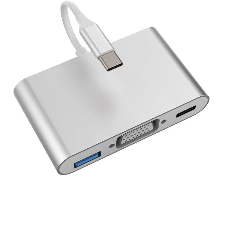 USB Type-C to VGA-USB 3.0-USB Type-C Video Adapter
