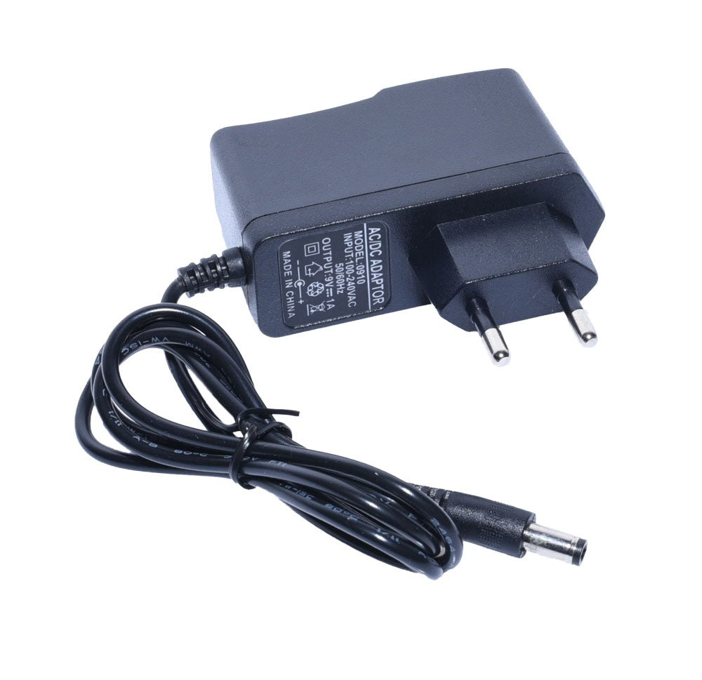 Universal, Stabilized Power Supply, 9V at 1A, 2.1mm DC Plug