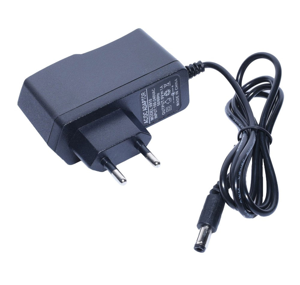 Universal, Stabilized Power Supply, 9V at 1A, 2.1mm DC Plug