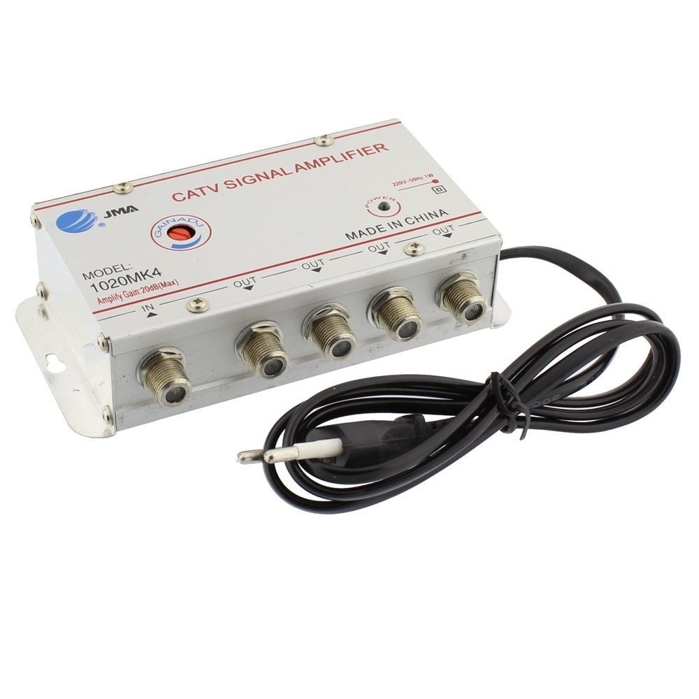 TV cable amplifier, 4-way splitter