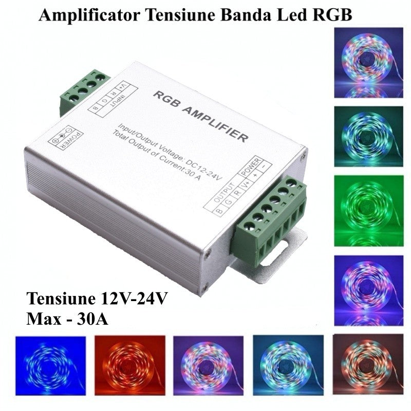 RGB LED Strip Amplifier, 12-24V/30A