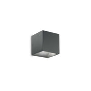 Outdoor LED Wall Light, Premium Finishes, IdealLux Italy, RUBIK AP1 D07 ANTHRACITE 3000K