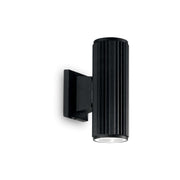 Outdoor LED Sconce, Premium Finishes, IdealLux Italy, BASE AP2 NERO