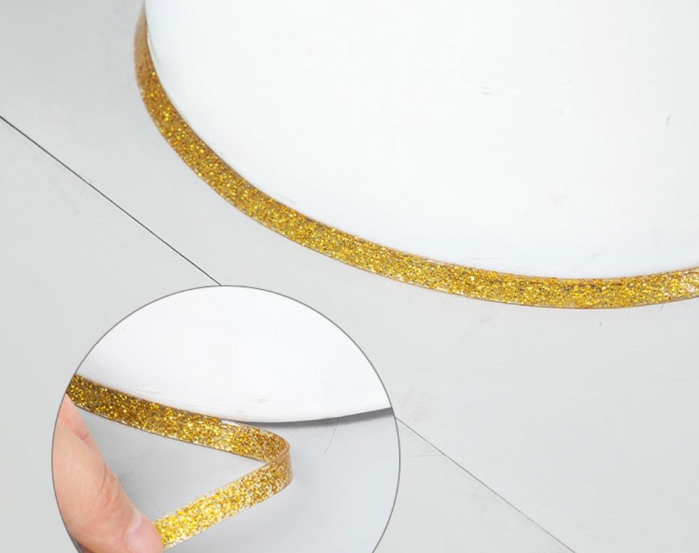 Sanitary Silicone Sealing Strip, 8mm Width, 6m Length, Gold