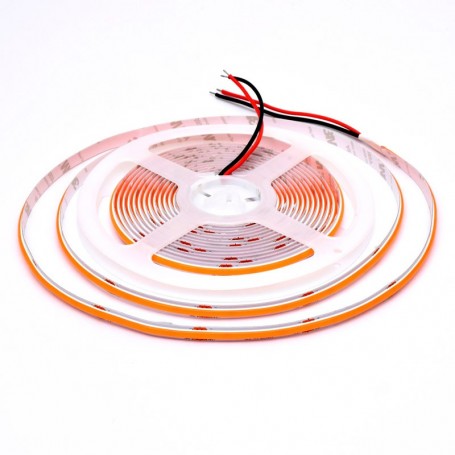 24V COB LED Strip - 8mm / 320 LEDs/m - 11W/m, Pink - Indoor IP20 - 5m/roll