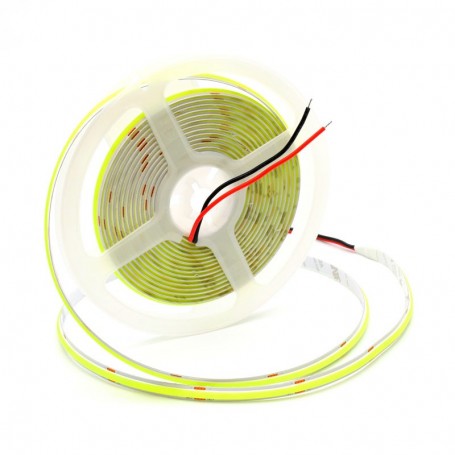 24V COB LED Strip - 8mm / 320led/m - 11W/m, Green - Indoor IP20 - 5m/roll
