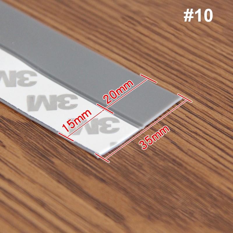 Door/Window Weatherstrip, Silicone, 35mm Width, 0.5mm Thickness, 5m, Grey