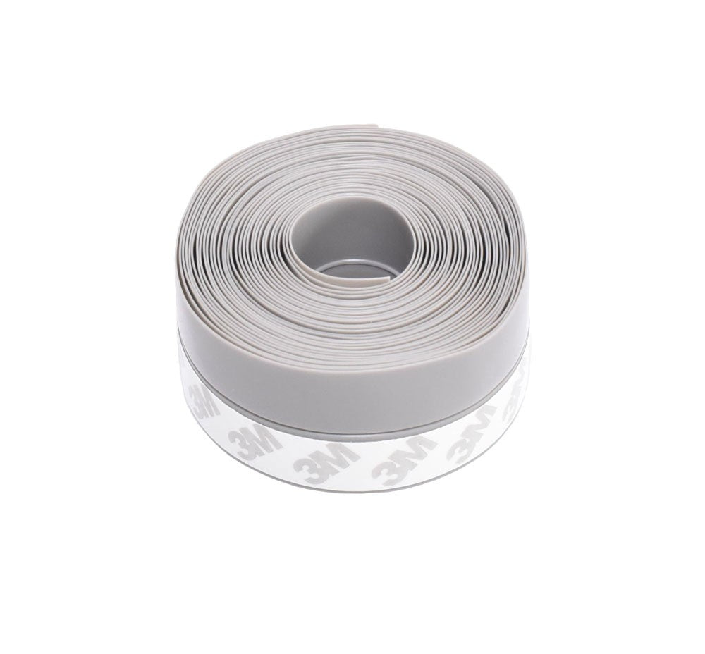 Door/Window Weatherstrip, Silicone, 35mm Width, 0.5mm Thickness, 5m, Grey