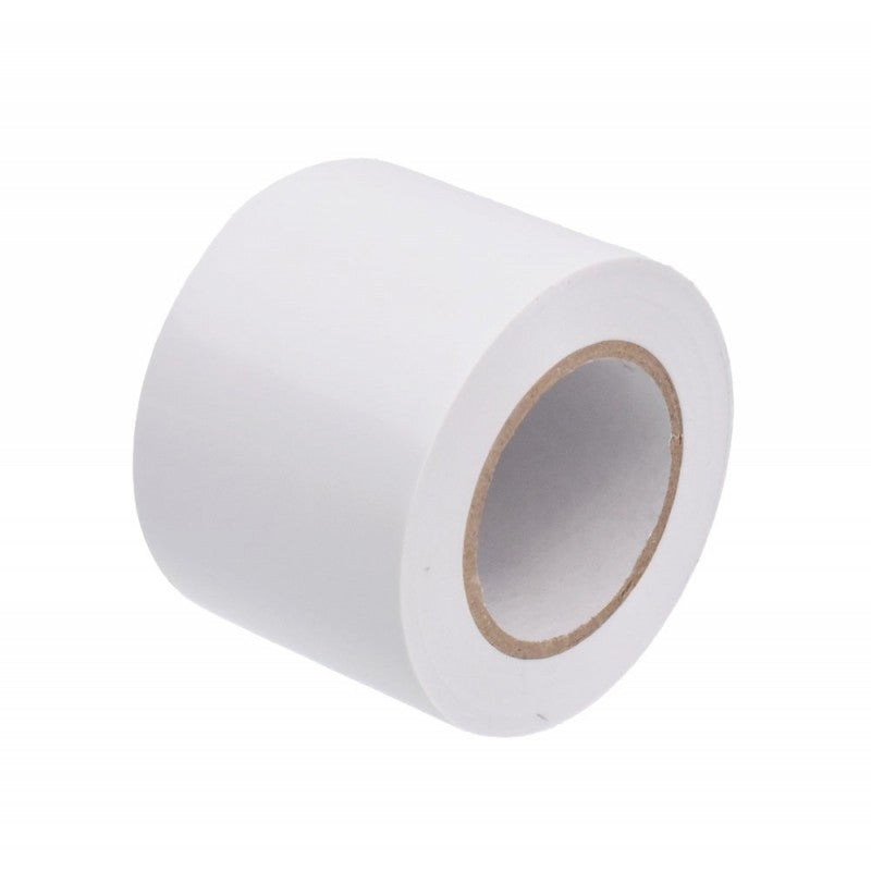 Set of 5x Electrical Tapes, Wide, 50mm, PVC, Length 15m, White