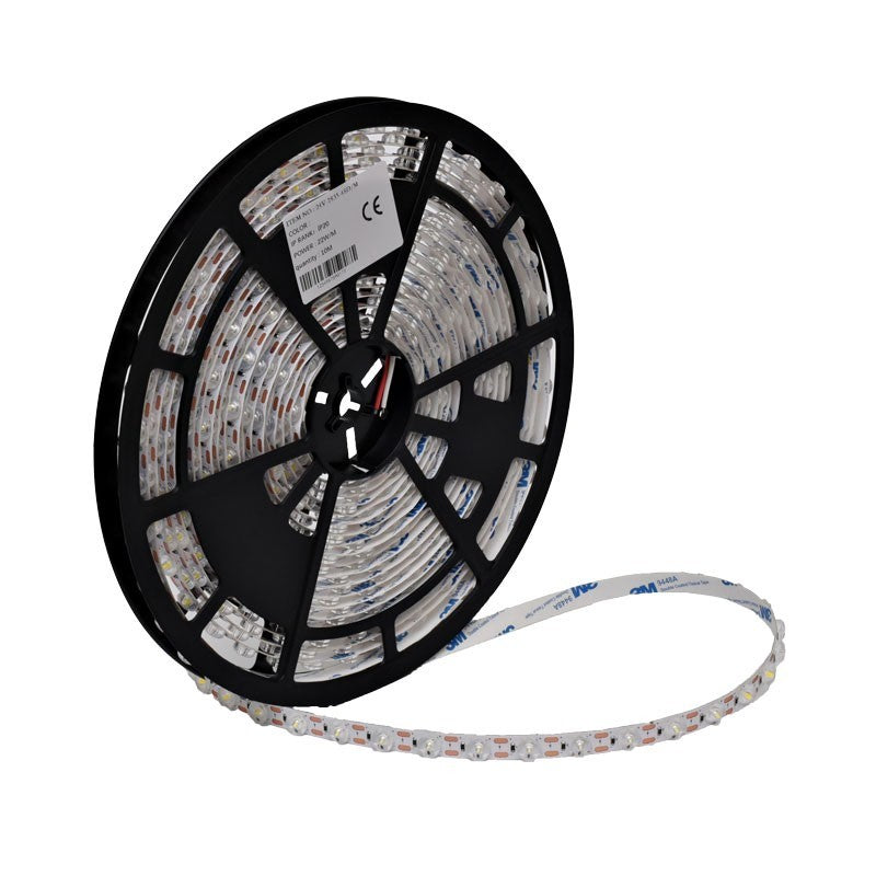 LED Strip 2835 with Lens - 24V - 480LED - 220W, IP20 Cool White Light 6500K, Roll/10m