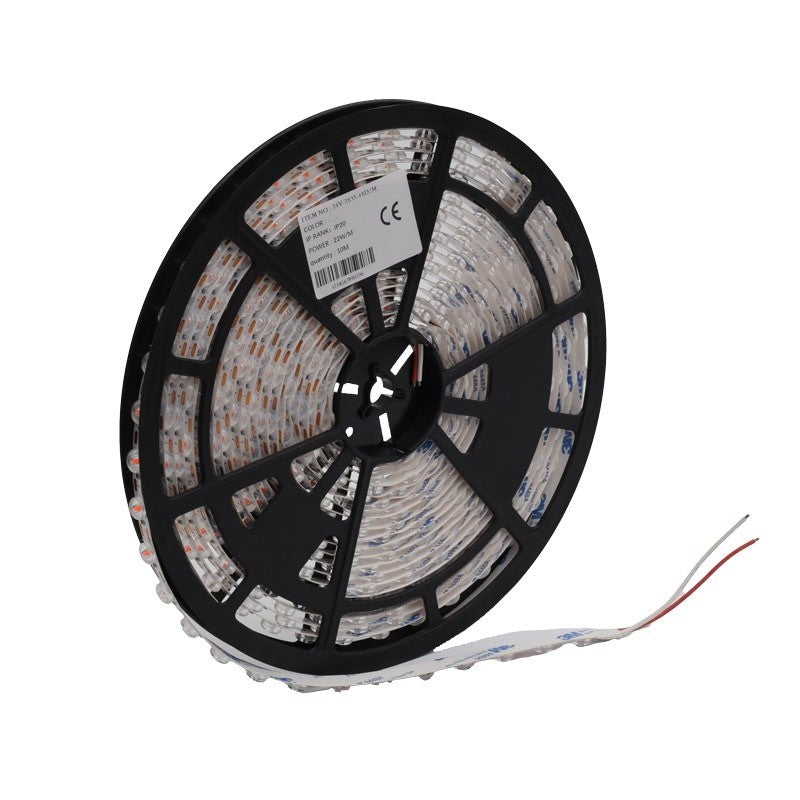 LED Strip 2835 with Lens - 24V - 480LED - 220W, IP20 Cool White Light 6500K, Roll/10m