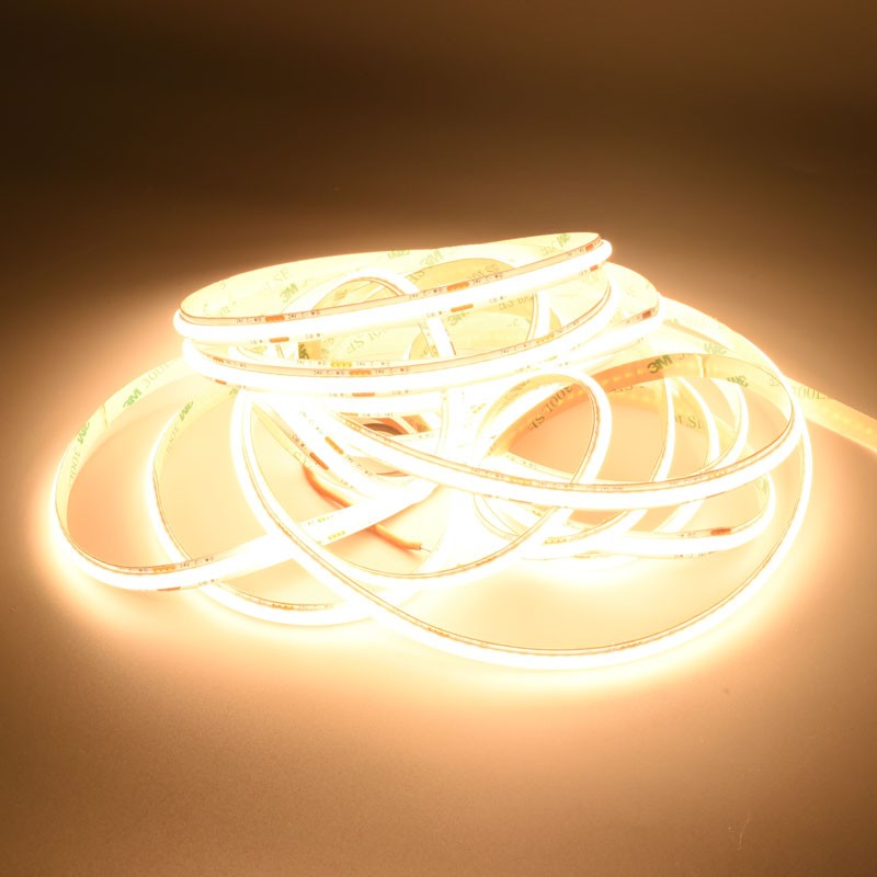 COB LED Strip 560D/m - 2-in-1 White Light 2700K-6500K - 24V/2-Wire - 8mm - 10W/m - RA 90, IP20 Protection - Roll/5m