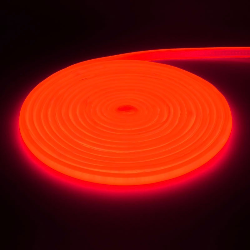 Intense Red COB LED Strip Neon Flex - 288led/m - IP65 / 220V - 10W/ml / 5ml Roll