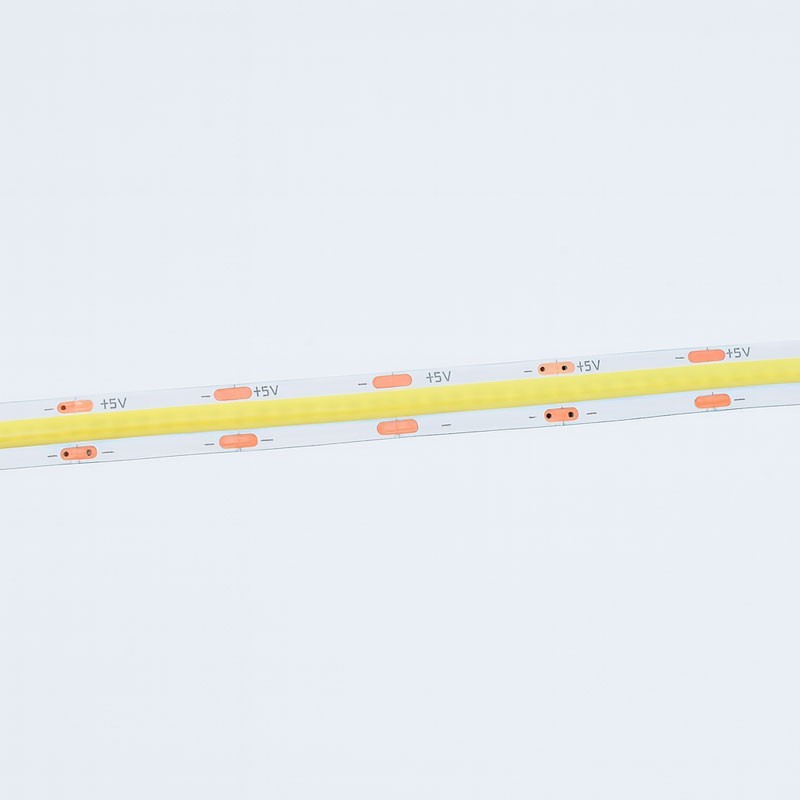 LED Cob Strip USB 5V, Cool White Light 6500K, 6W/m, 300 LEDs/m, CRI80, Indoor IP20 - 5m/Roll - Dalbi