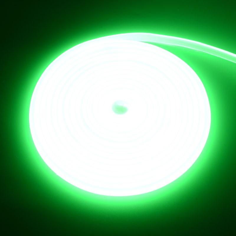 Emerald Green Neon Flex COB LED Strip - 288led/m - IP65 / 220V - 10W/ml / 5m Roll