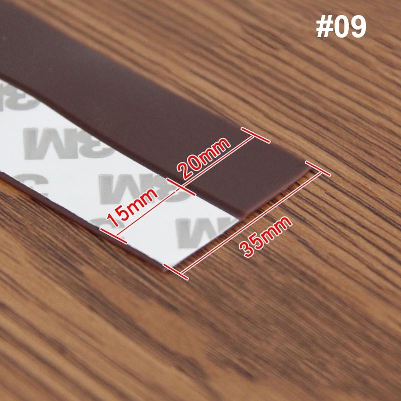 Sealing Strip for Door/Window, Silicone, 35 mm Width, 0.5 mm Thickness, 5m, Brown