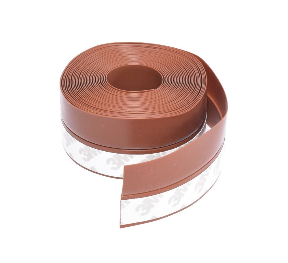Sealing Strip for Door/Window, Silicone, 35 mm Width, 0.5 mm Thickness, 5m, Brown