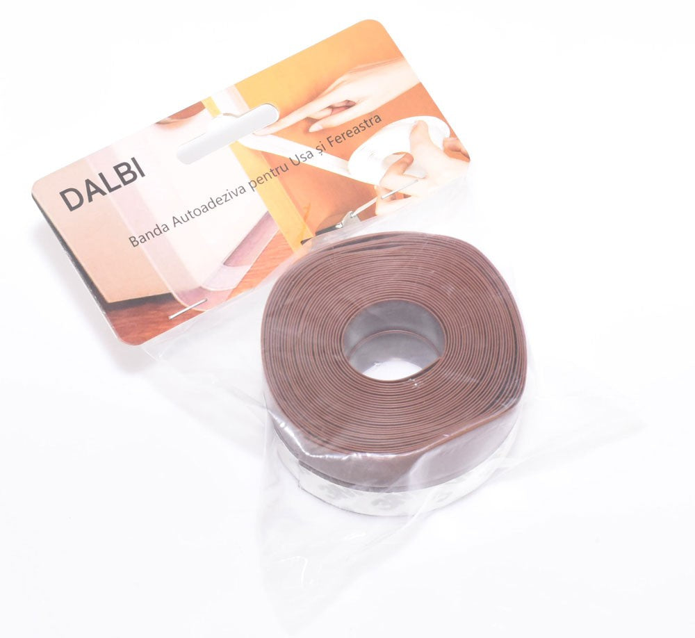 Sealing Strip for Door/Window, Silicone, 35 mm Width, 0.5 mm Thickness, 5m, Brown