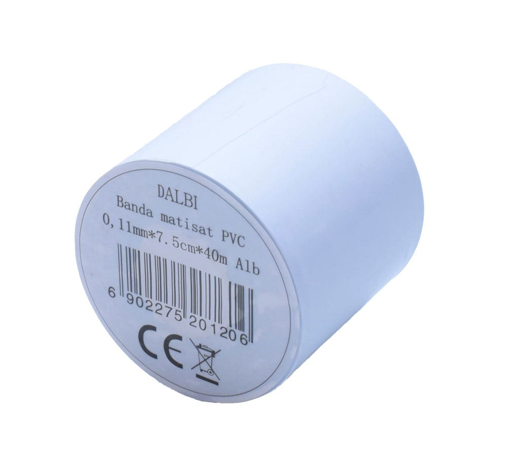 PVC Matting Tape, Air Conditioner/7.5cm x 40m WHITE