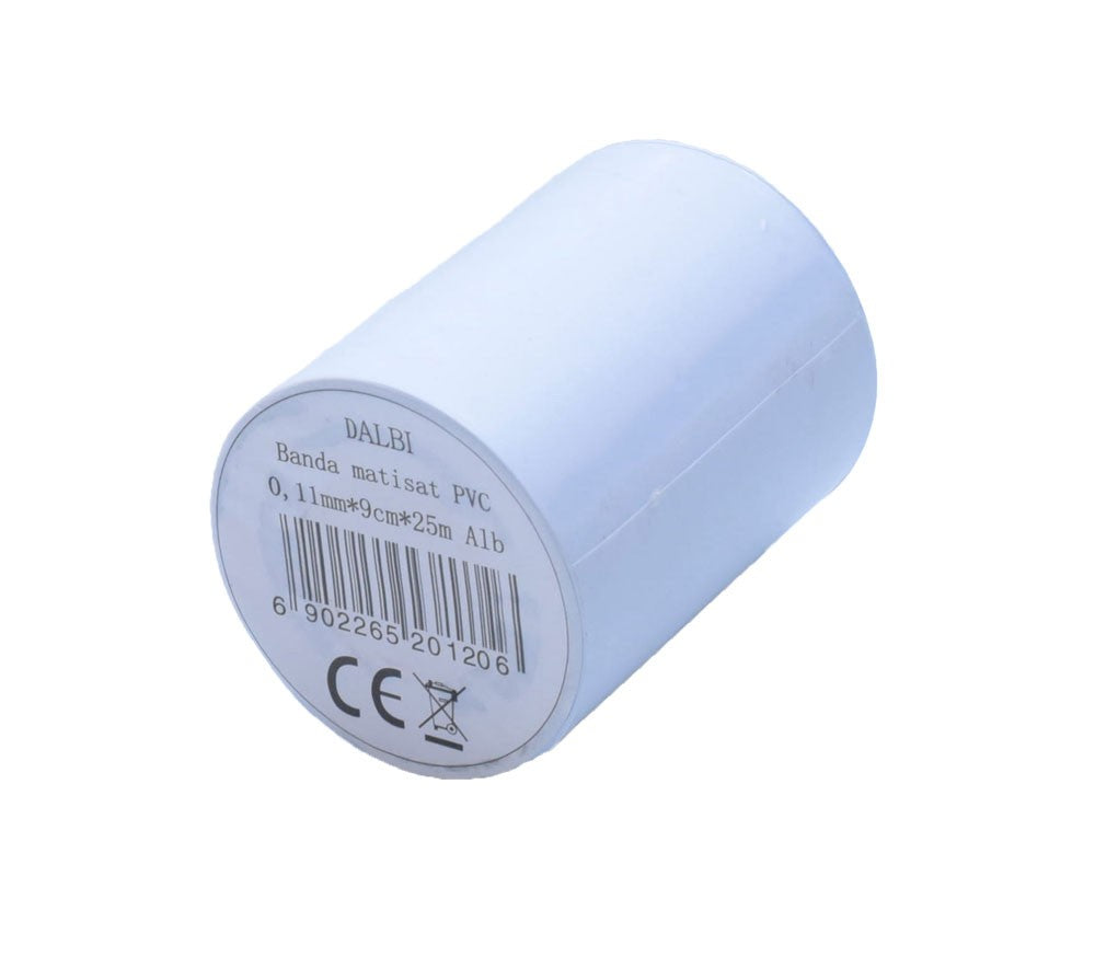 PVC Matt Tape, Air Conditioning/9cm x 25m WHITE